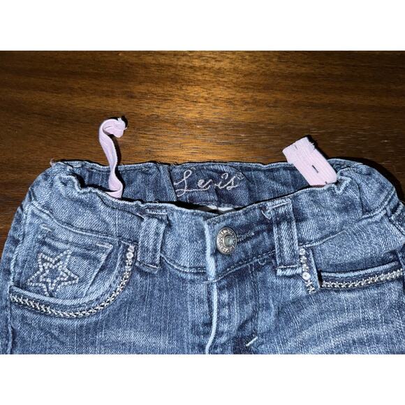 Levi's Levi Strauss & Co Jeans / Flare / Embroidered Stars / size 18 month EUC - Picture 7 of 7